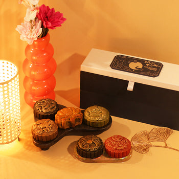 Kue Bulan Cokelat Kacang